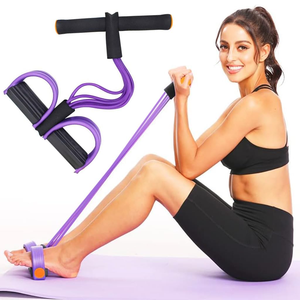 Proberos Multifunction Tension Rope, 6-Tube Elastic Yoga Pedal Puller Resistance Band, Natural Latex Tension Rope Fitness Equipment, for Abdomen/Waist/Arm/Leg Stretching Slimming Proberos Multifunction Tension Rope, 6-Tube Elastic Yoga Pedal Puller Resistance Band, Natural Latex Tension Rope Fitness Equipment, for Abdomen/Waist/Arm/Leg Stretching Slimming